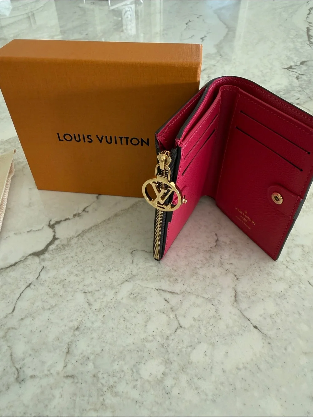 Louis Vuitton Monogram Lisa Wallet in Monogram with Pink Interior